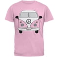 thumbnail image 1 of Halloween Travel Bus Costume Camper Adventure Mens T Shirt Light Pink SM, 1 of 1