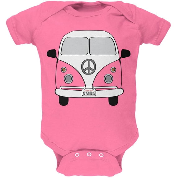 Halloween Travel Bus Costume Camper Adventure Soft Baby One Piece Raspberry 18-24 M
