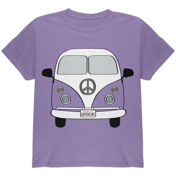 Halloween Travel Bus Costume Camper Adventure Youth T Shirt Violet YMD