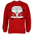 thumbnail image 1 of Halloween Travel Bus Costume Camper Wanderlust Mens Sweatshirt Red X-LG, 1 of 1