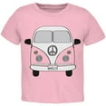 thumbnail image 1 of Halloween Travel Bus Costume Camper Wanderlust Toddler T Shirt Light Pink 4T, 1 of 1