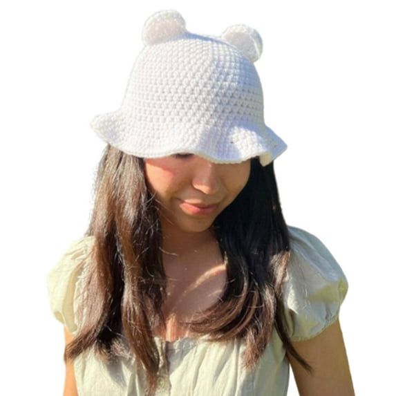 Halloween Travel Crochet Bucket Hat Ladies Commute Camping Taking Photo Fisherman Cap Multiple Type for Girlfriend