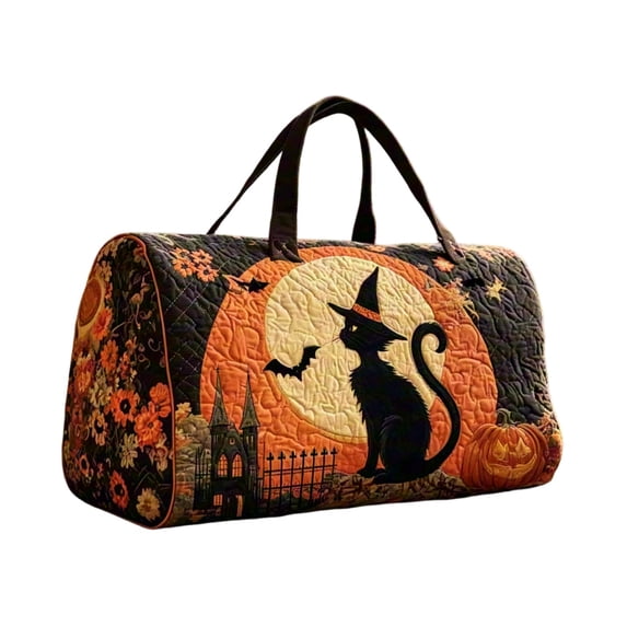 Halloween Travel Duffle Bag Hippie Van Quilted Duffle 3D Printed Retro Bus Weekender Bag Boho Fitness Yoga Camping Outdoor Overnight Luggage Bags