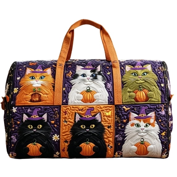 Halloween Travel Duffle Bag Hippie Van Quilted Duffle 3D Printed Retro Bus Weekender Bag Boho Fitness Yoga Camping Outdoor Overnight Luggage Bags