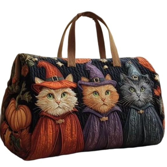 Halloween Travel Duffle Bag Hippie Van Quilted Duffle 3D Printed Retro Bus Weekender Bag Boho Fitness Yoga Camping Outdoor Overnight Luggage Bags