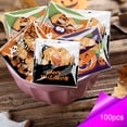 thumbnail image 1 of Halloween Treat Bags 100pcs,Small Halloween Goodie Bags Candy Bags Bulk, Mini Paper Gift Bags for Treats Snacks，Plastic Halloween Bags for Trick or Treat, Party Favor, Popcorn, Snack and Cookie, 1 of 6