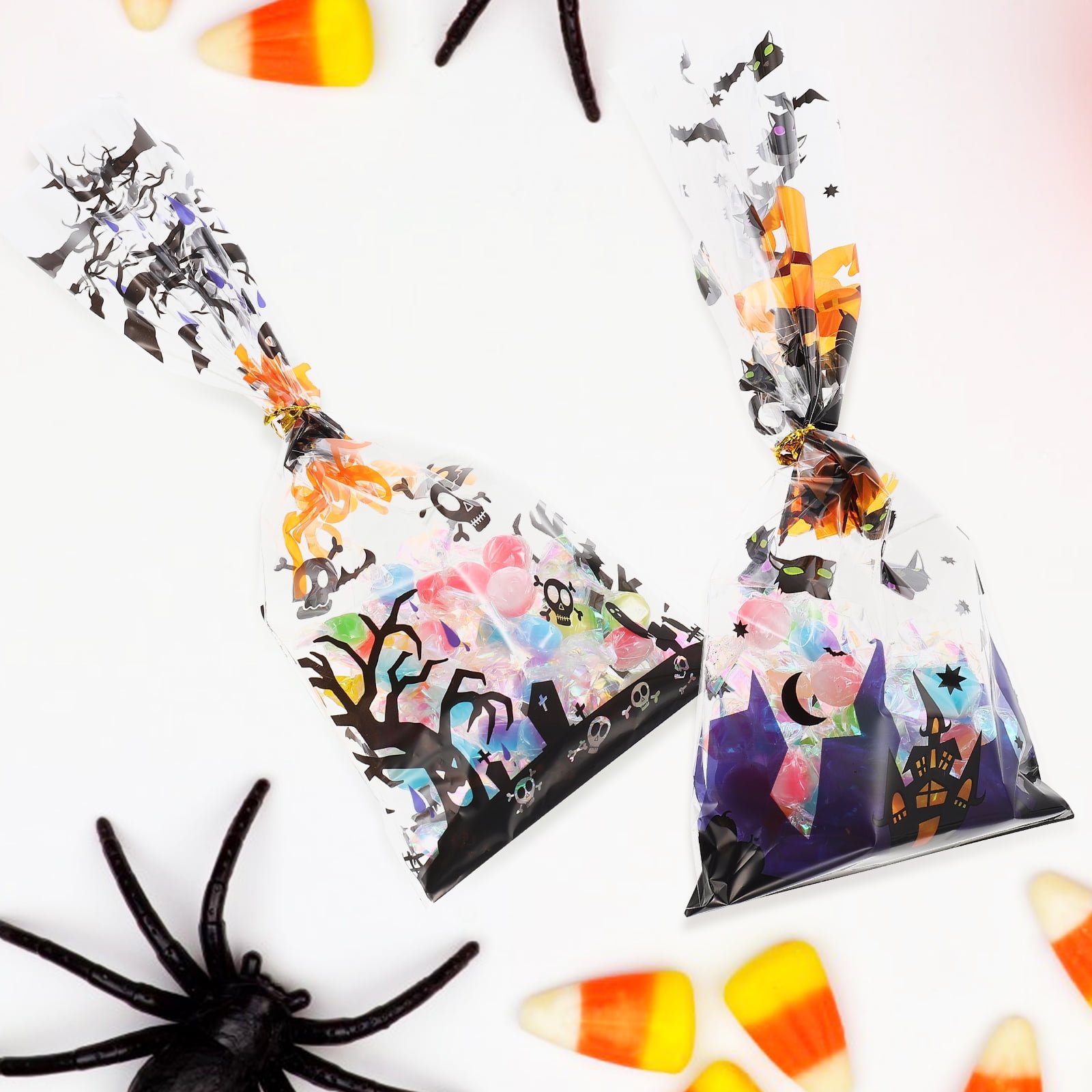 Halloween Treat Bags 2 sets of Halloween Treat Bags with Ties Trick or