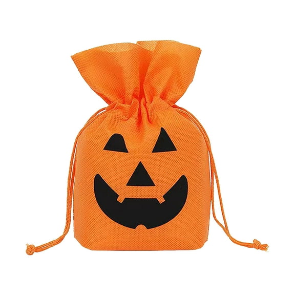 Halloween Treat Bags for Trick or Treat - Spooky Party Favors with Fun Designs Like Bats & Pumpkins, Portable Candy Bags for Klds & Adults, Perfect for Halloween Decorations & Gift Giving