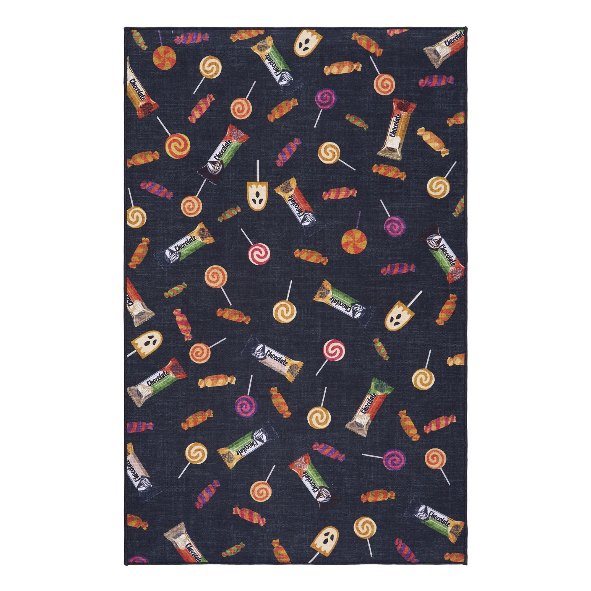 Halloween Treats Printed Runner, 30"x47", Polyester pile