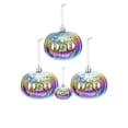 thumbnail image 1 of Halloween Tree Ornaments, 3 Inch Iridescent Jack-O-Lantern Hanging Balls Halloween Ornaments for Tree, Suitable for Halloween Home Indoor Display, Themed Party Setup and Small, 1 of 6