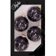 thumbnail image 1 of Halloween Tree Ornaments - 67mm/2.625" Decorated Glass Balls from Christmas by Krebs - Handmade Seamless Hanging Holiday Decorations for Trees - Set of 4 (Shiny Ebony Black with Dancing Skeletons), 1 of 9