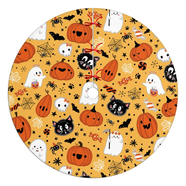 Halloween Tree Skirt Scary 36 Inch Small Tree Skirts for Ft
