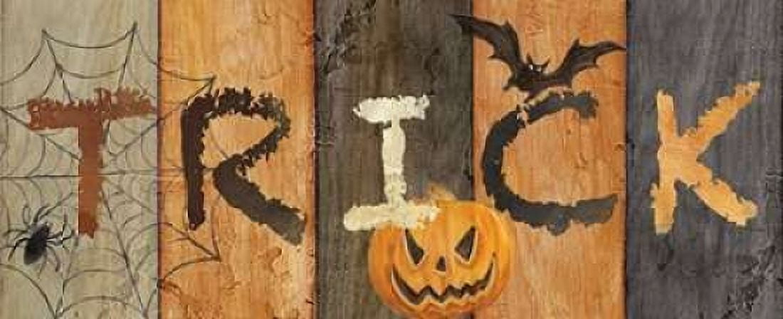 Halloween Trick Canvas Art - Cynthia Coulter (24 x 48)