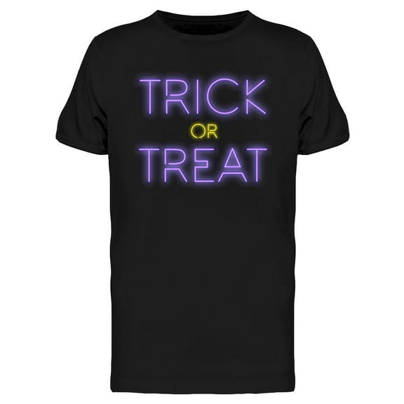 Halloween Trick Or Treat Design T-Shirt Men -Image by Shutterstock, Male Large