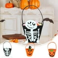 thumbnail image 1 of Halloween Trick Or Treat Bags, Ghost Halloween Candy Bags, Lightweight Trick Or Treat Bucket For Party Halloween Decorations, 4X6 Inch Non Woven Halloween Bags For Trick Or Treating, 1 of 7