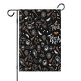 thumbnail image 1 of Halloween Trick or Treat Spooky Icons Fall Garden Flags 12.5"x18" Double Side,Small Yard Flags for Outside,Outdoor Fall Decor,Autumn Funny Garden Flag Yard Decoration, 1 of 4