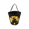 thumbnail image 1 of Halloween Trick or Treat Bags - Cute Candy Buckets & Tote Candy Bags with Handle for Halloween Parties, Black, 1 of 5