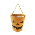 thumbnail image 1 of Halloween Trick or Treat Bags - Cute Candy Buckets & Tote Candy Bags with Handle for Halloween Parties, Orange, 1 of 5