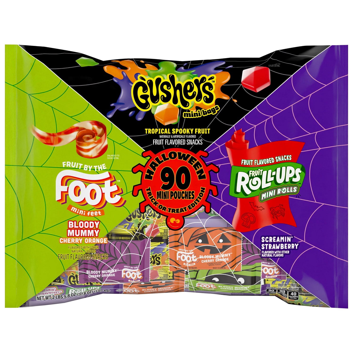 Halloween Trick-or-Treat Candy Variety Pack, 90 Count, 37.8 oz