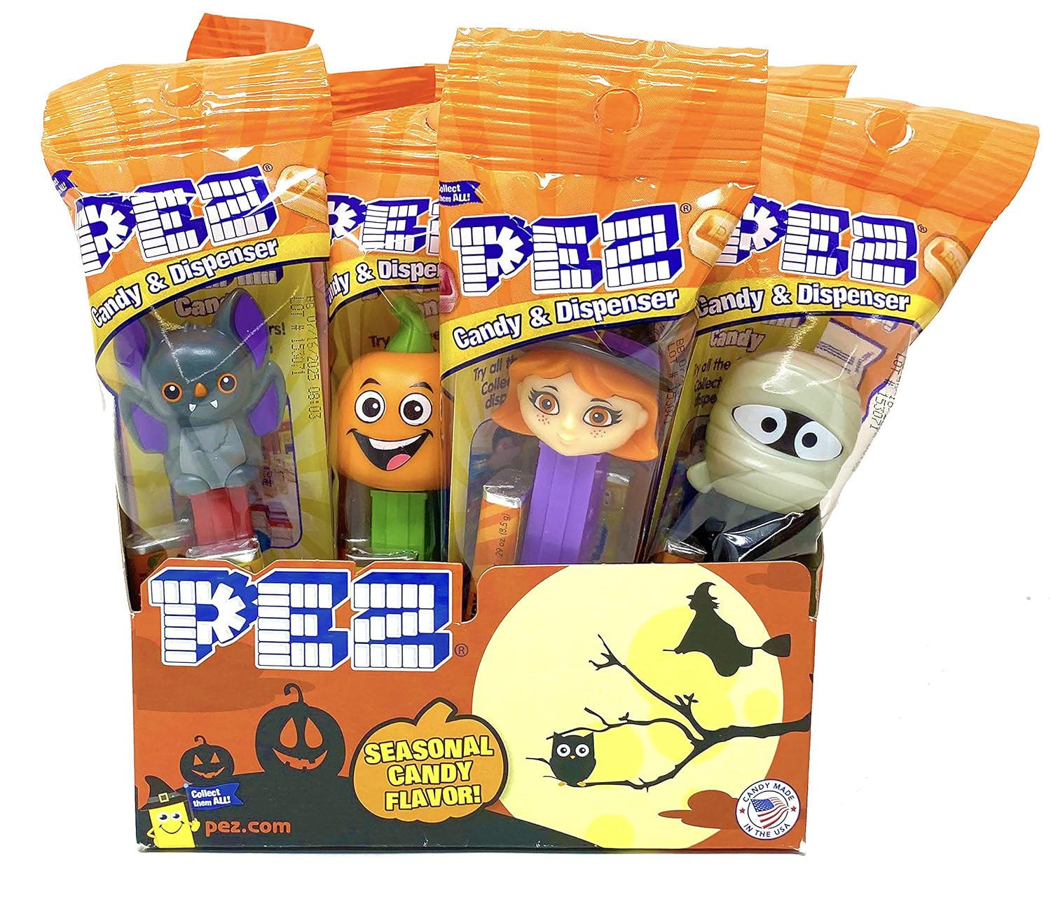 Halloween Trick or Treat PEZ Candy Dispensers Pack of 12