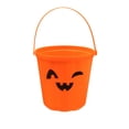 thumbnail image 1 of Halloween Trick or Treat Pumpkin Bucket, Jack O Lantern Candy Basket for Trick or Treating,Halloween Pails with Handle for Kids Party Supplies Props, 1 of 8