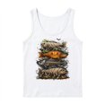 Fishbone Skeleton Image Halloween Trout Fish Ghost Pumpkin Skeleton Mummy Fishing Sleeveless ...