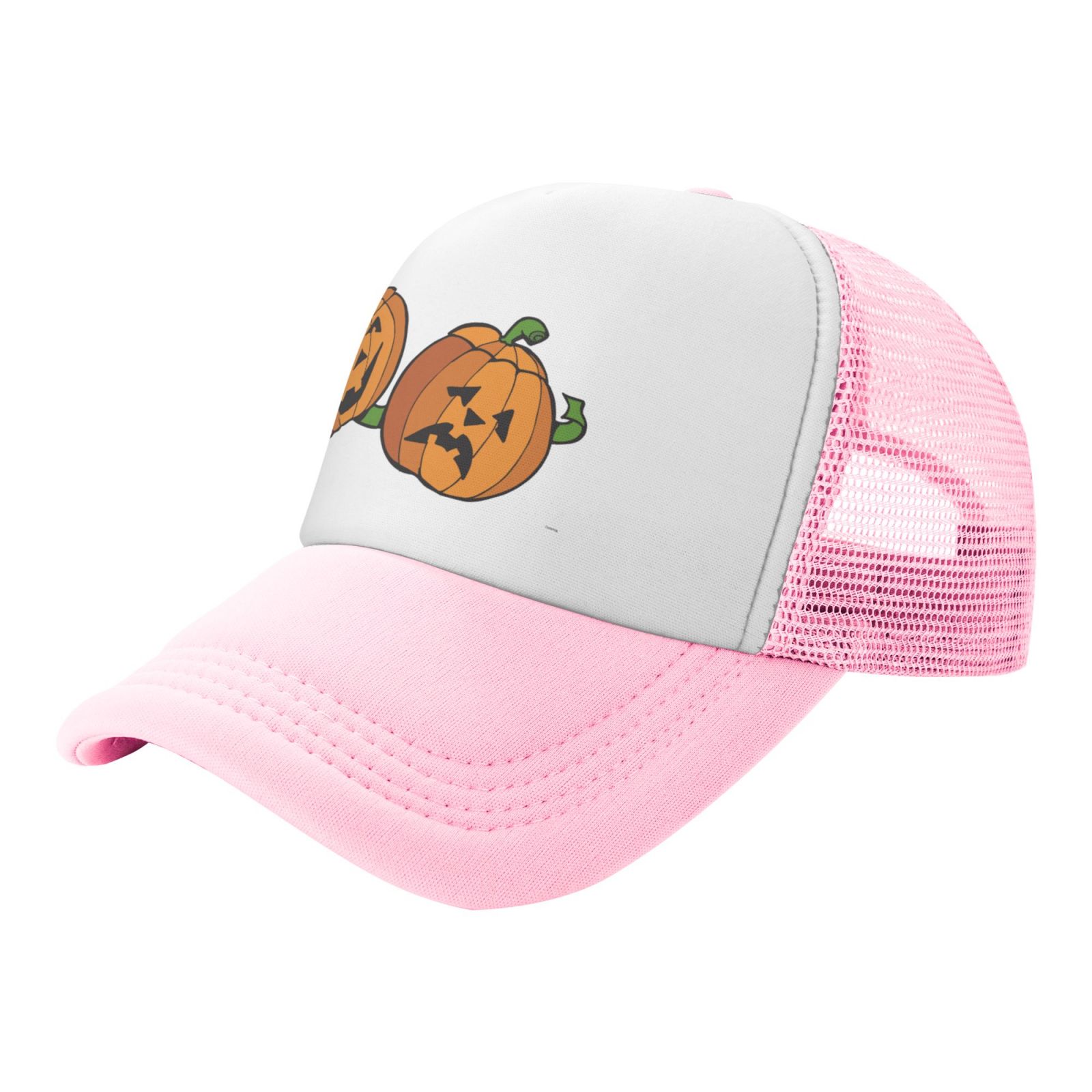 Halloween Trucker Hat for Kids Summer Polyester Mesh Cap Adjustable