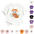 thumbnail image 1 of Halloween Tshirt for Tween Short Sleeve Graphic Tees Fall Tee Top 13-14 Years, 1 of 4