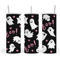 thumbnail image 1 of Halloween Tumbler 20Oz, Stainless Steel Skinny, Ghost Tumbler, Tumbler with Lid, Straw, Brush and Non-Slip Base, Use like Water Bottle, Coffee Mug, Travel Mug, Wine Cup. Woman Gift, Cute Tumbler., 1 of 7