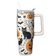 thumbnail image 1 of Halloween Tumbler 30 oz with Handle and Straw Haunted Ghost Travel Cup Halloween Birthday Gifts for Women Insulated Mug, 1 of 5
