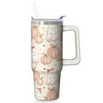 thumbnail image 1 of Halloween Tumbler 30 oz with Handle and Straw Witch Haunted Ghost Cup Halloween Birthday Gifts Travel Mug, 1 of 5