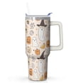 thumbnail image 1 of Halloween Tumbler 40 oz with Handle and Straw Ghost Haunted Pumpkin Cup Halloween Birthday Gifts Travel Mug, 1 of 5