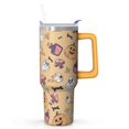 thumbnail image 1 of Halloween Tumbler 40 oz with Handle and Straw Haunted Ghost Skull Cup Halloween Holiday Gifts Travel Mug, 1 of 5