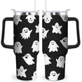 thumbnail image 1 of Halloween Tumbler Halloween Gifts for Women Ghost Cups Gothic Tumblers with Lids and Straw 40oz Coffee Mug Travel Halloween Cup Unique Birthday Gift, 1 of 7