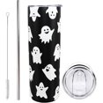 thumbnail image 1 of Halloween Tumbler Halloween Gifts for Women, ghost cups gothic Tumblers with Lids and Straw, Coffee Mug Travel Halloween Cup Unique Birthday Gift, 1 of 7