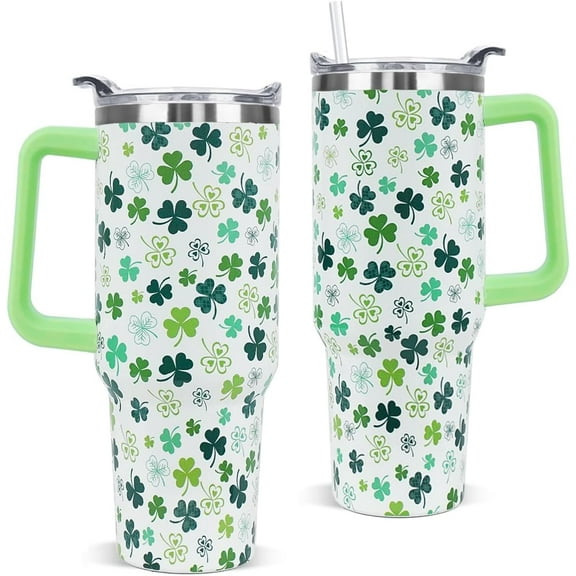 Halloween Tumbler with Handle 40 oz Gnomes Bats Pumpkin Ghost Coffee Travel Mug Stainless Steel Goth Spider Web Insulated Cups Cute Halloween Decor Gifts