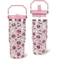 thumbnail image 1 of Halloween Tumbler with Handle & Flip Straw Pumpkin Ghost Gifts Bat Coffee Travel Mug Insulated Water Bottle Cup Goth Halloween Decor Gifts-30 OZ(1PCS), 1 of 6