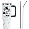 thumbnail image 1 of Halloween Tumbler 40oz - Witches Brew Vacuum Insulated Stainless Steel Cup with Lid & Straw | Leak Proof | Goth Cute Spooky Halloween Gift for Women & Girls, 1 of 6