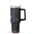thumbnail image 1 of Halloween Tumbler, Pumpkin Spider Cup 40oz with Handle and Straw, Spooky Insulated Water Bottle Gift, 1 of 5