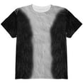 thumbnail image 1 of Halloween Tuxedo Black And White Cat Costume All Over Youth T Shirt Multi YSM, 1 of 2