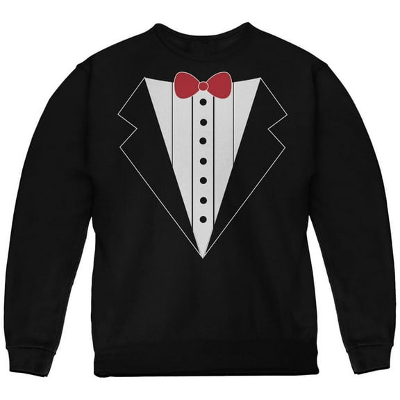 Halloween Tuxedo Costume Black Youth Sweatshirt - Youth Medium