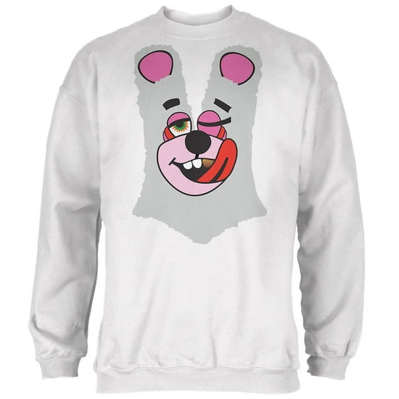 Halloween Twerk Bear White Costume Inspired by Miley Cyrus Mens Sweatshirt White LG