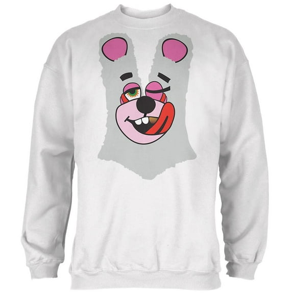 Halloween Twerk Bear White Costume Inspired by Miley Cyrus Mens Sweatshirt White LG