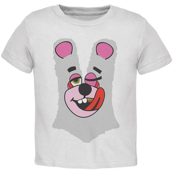 Halloween Twerk Bear White Costume Inspired by Miley Cyrus Toddler T Shirt