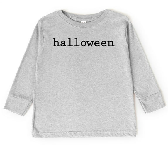 Halloween Typewriter - Toddler Long Sleeve Graphic Tee and Youth Long Sleeve Graphic T-Shirt