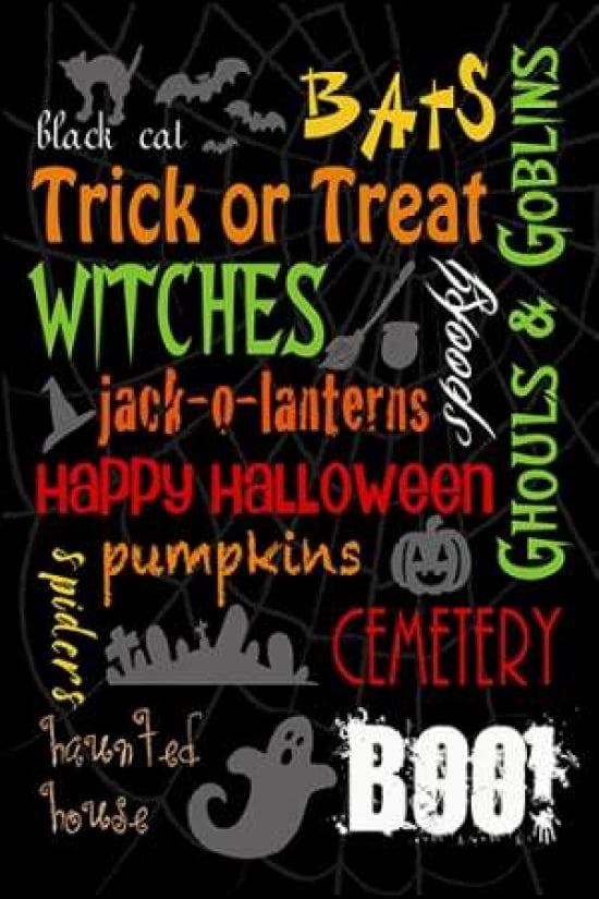 Halloween Typography Canvas Art - Anna Quach (24 x 36)
