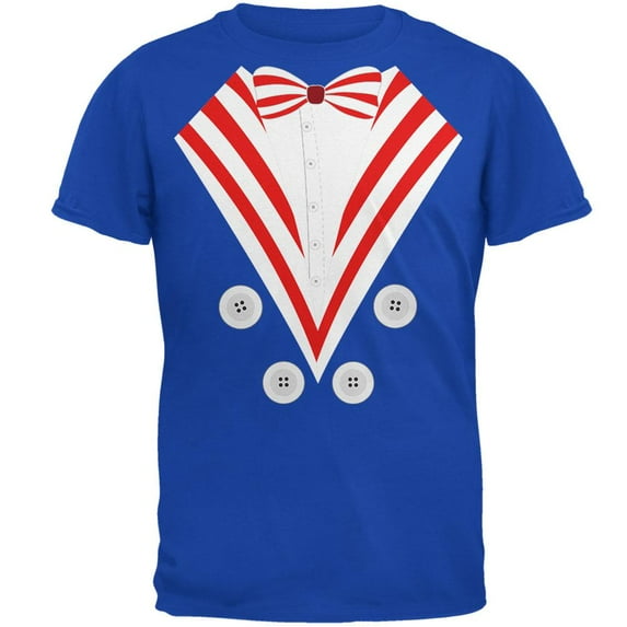 Halloween Uncle Sam Costume Mens Soft T Shirt Royal LG