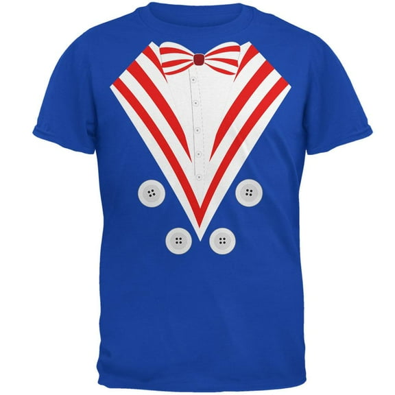 Halloween Uncle Sam Costume Mens Soft T Shirt Royal SM