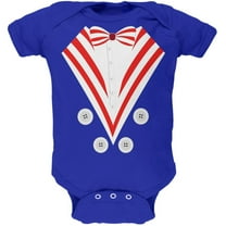 Halloween Uncle Sam Costume Soft Baby One Piece Royal 9-12 M