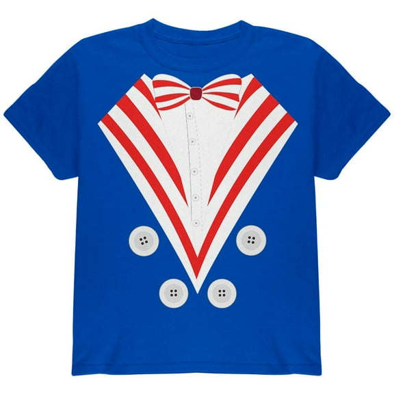 Halloween Uncle Sam Costume Youth T Shirt Royal YSM